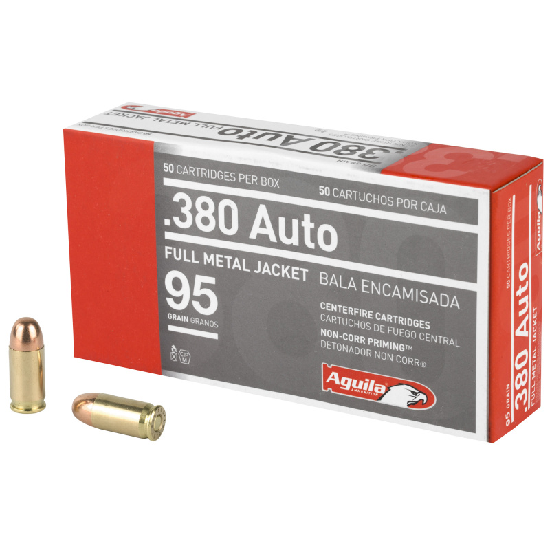 Aguila .380 ACP 95 Grain Full Metal Jacket