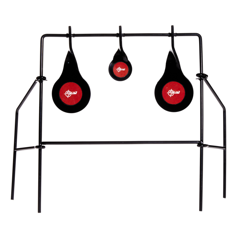 EZ Aim, Steel Triple Spinner Target System, For use with Rimfire .22 Cal, 12"x13" 15265