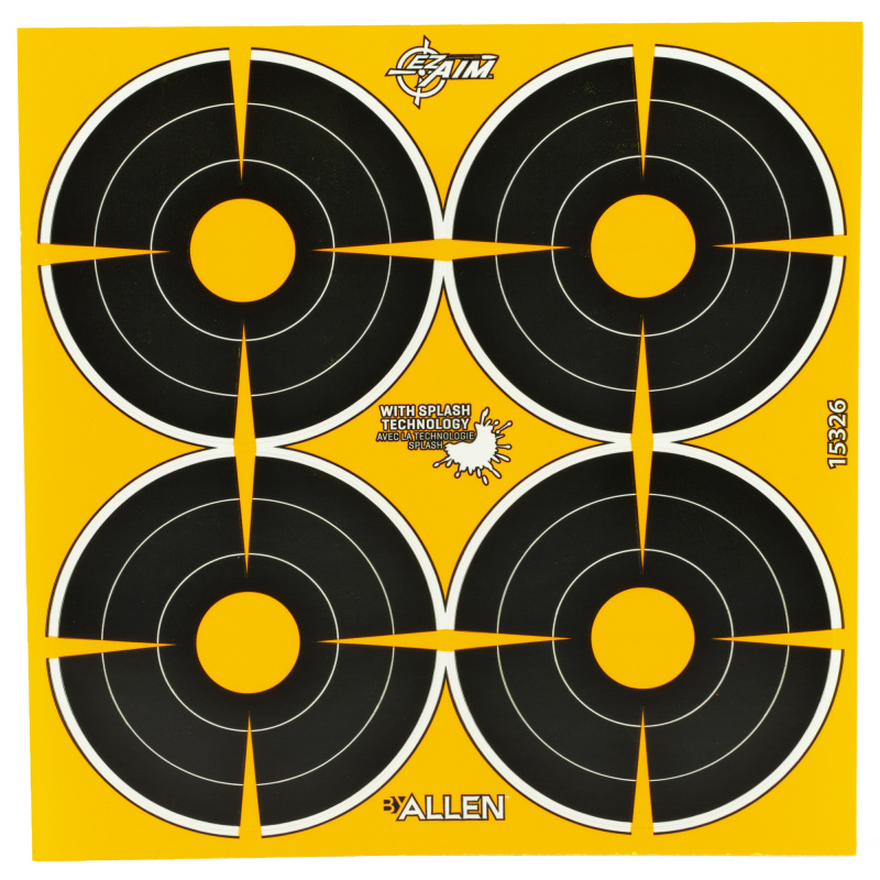 EZ AIM Adhesive, Bullseye, 3", 12 Sheets 15326