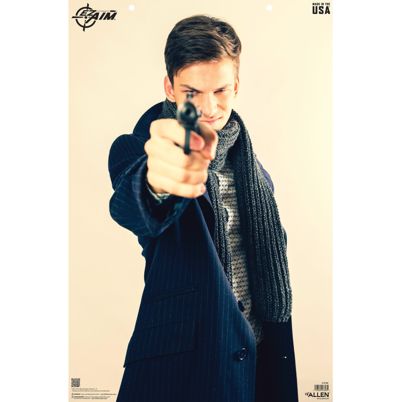 EZ AIM Paper, Photo Real Male Threat, 23x35", 50 Pack, Multi Color 15760