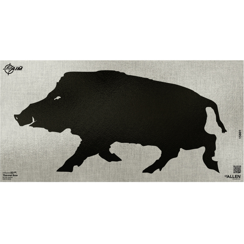 EZ AIM Thermal/Infared ID, Boar Paper Target, 24"x12", Gray 15801