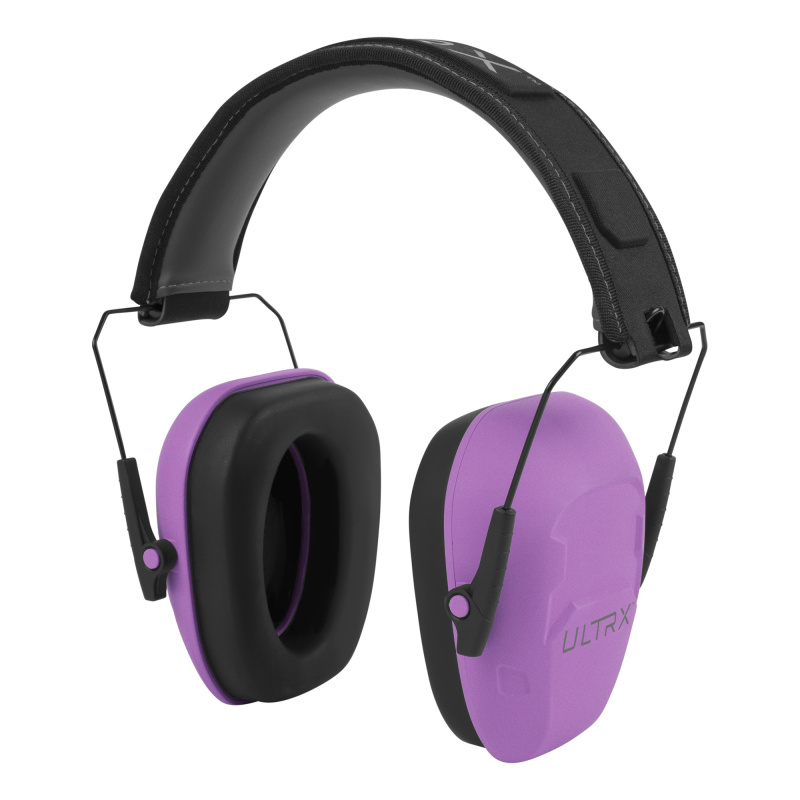 ULTRX Shield Passive Muffs, Earmuff, NRR 23dB, Plum 4105