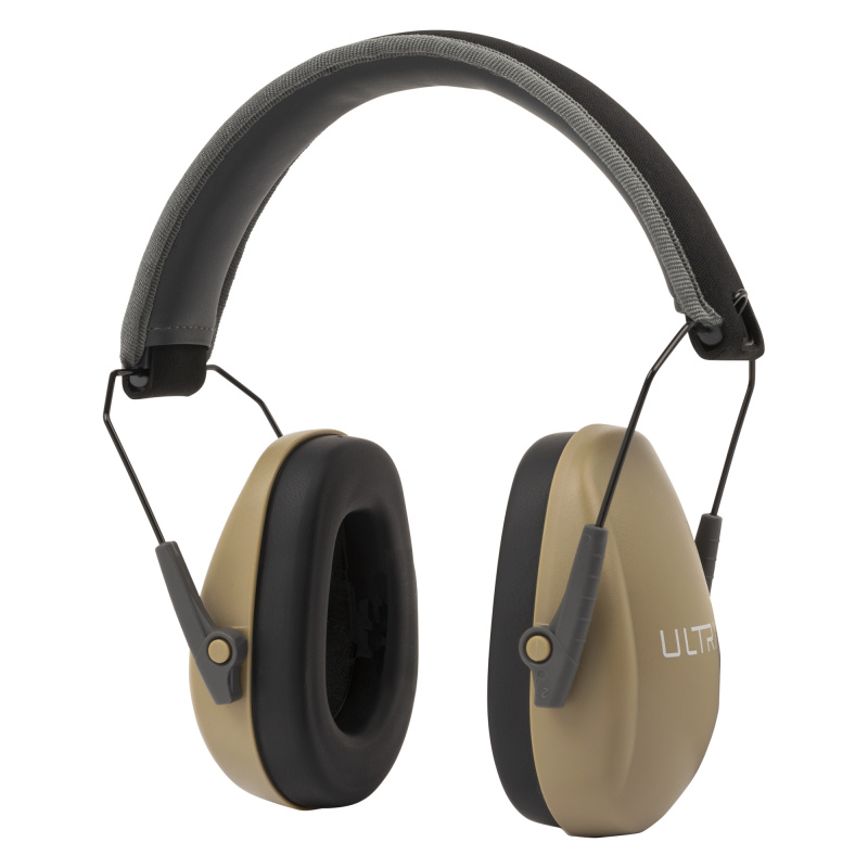 ULTRX Slim Profile Passive Muff, Earmuff, NRR 23dB, Taupe 4154