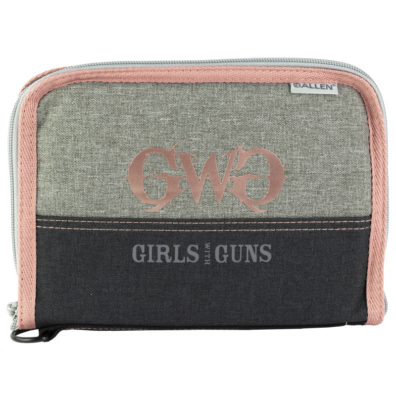 Girls with Guns, Pistol Case, 10", Polyester, Pink 9072