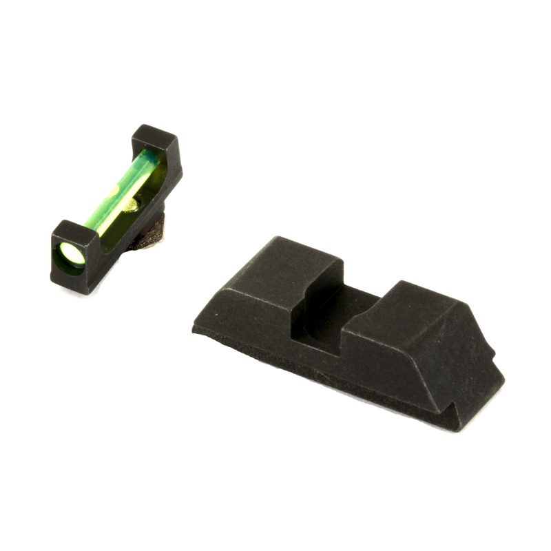 Sight, Fits Glk 17,19,22,23,24,26,27,33,34,35,37,38,39, Green Fiber Front Black Rear GFT-114