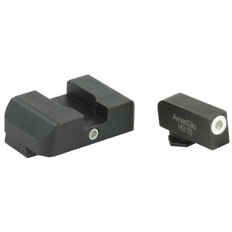 Pro i-dot Set For Glock 20/21 Front ProGlo Green Tritium With White Outline Single Dot Green Rear Sight