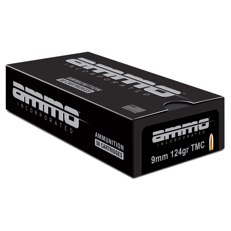 9x19mm 124 Grain TMC, 50 Round Box