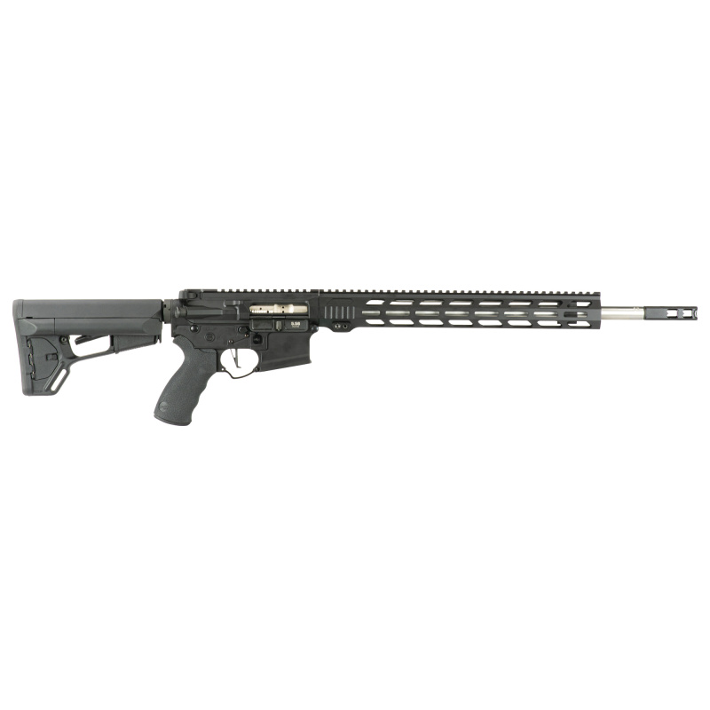 DMR 2.0, Semi-Automatic Rifle, AR, 22-250, 18" Stainless Steel Barrel, 15" MLOK Handguard, Cerakote Finish, Black, Nickel Boron BCG, Ergo Grip, Magpul ACS Stock, CMC Trigger, 1 Magazine, 8 Rounds RI252