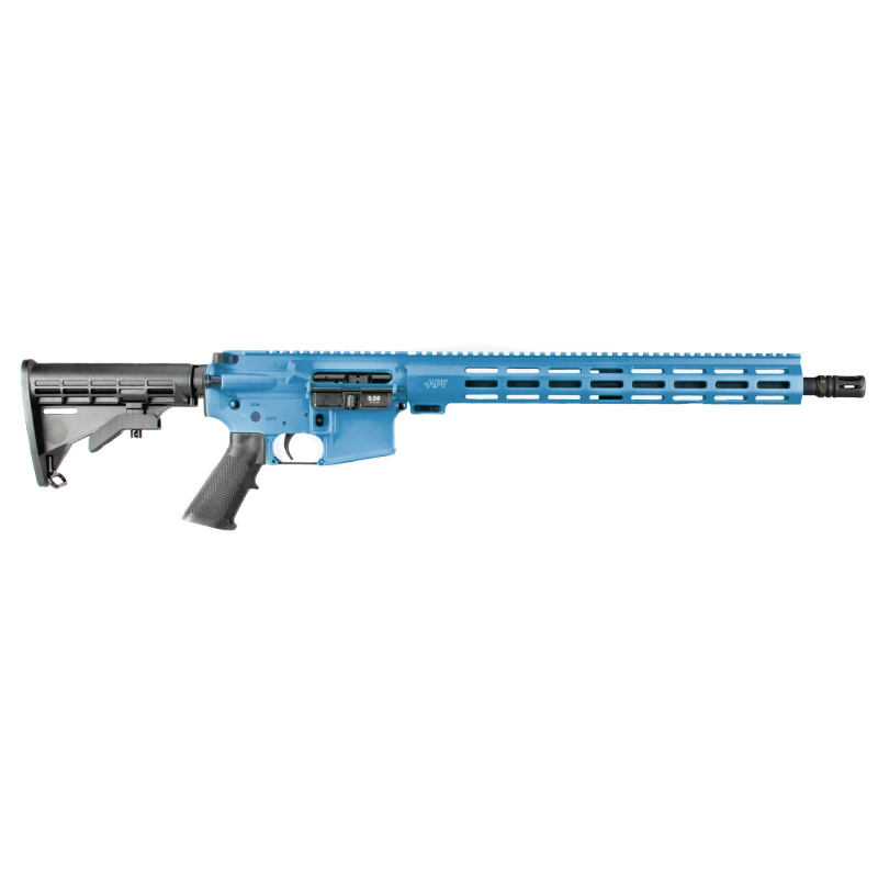 Guardian, Semi-Automatic Rifle, AR, 556 NATO/223 Remington, 16" 4150 Barrel, 15" MLOK Handguard, Cerakote Finish, Polar Blue , Polymer Grip, APF M4 Stock, 1 Magazine, 30 Rounds RI282PB