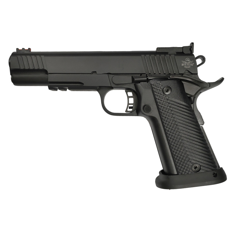 TCM Premium FS 22TCM, Semi-automatic, 1911, Full Size, 22TCM, 5" Barrel, Steel Frame, Armor Lube PECVD Finish, Black, G10 Grips, Ambidextrous Safety, Fiber Optic Front/Adjustable Rear Sight, 17 Rounds, 2 Magazines 56877