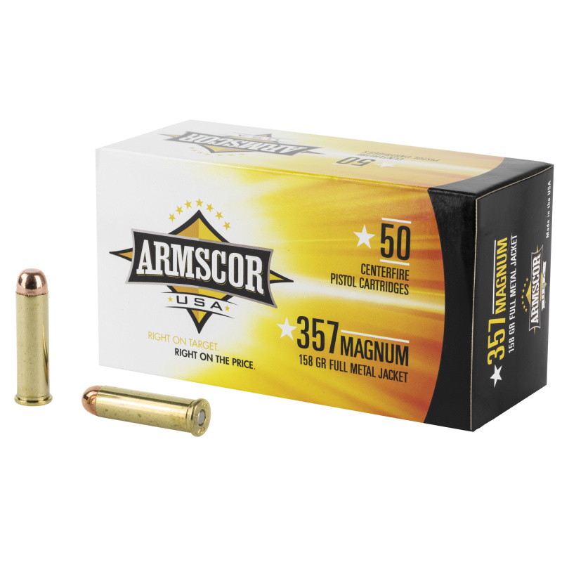 Armscor Handgun Ammunition .357 Magnum 158 Grain Full Metal Jacket