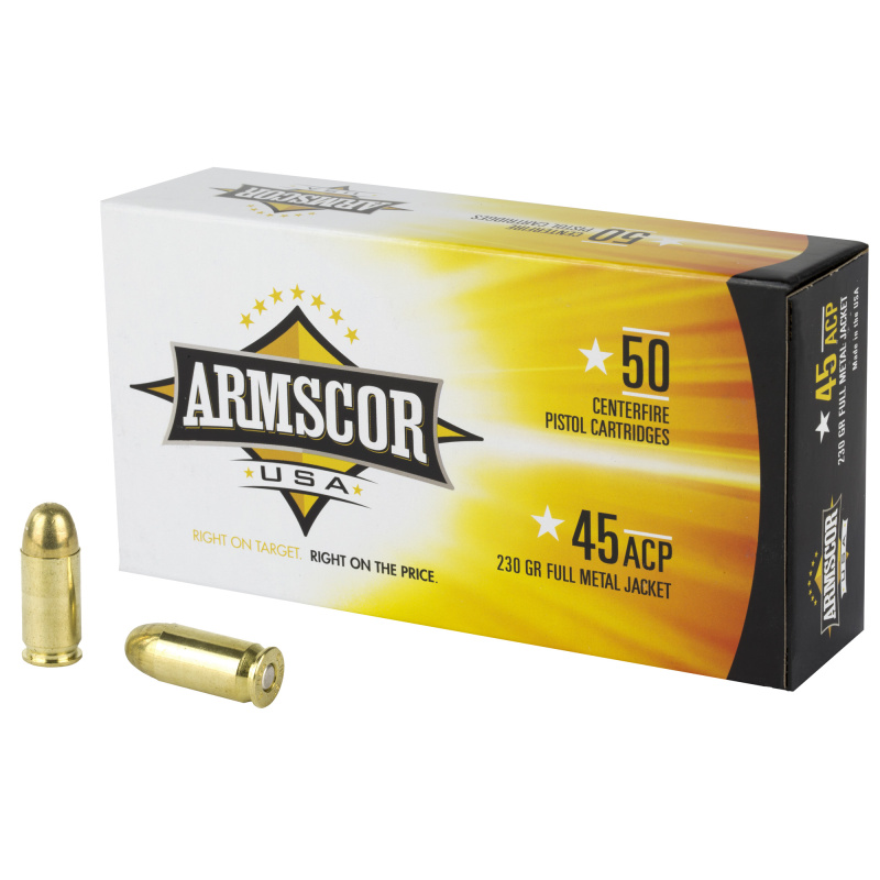 Armscor Handgun Ammunition .45 ACP 230 Grain Full Metal Jacket