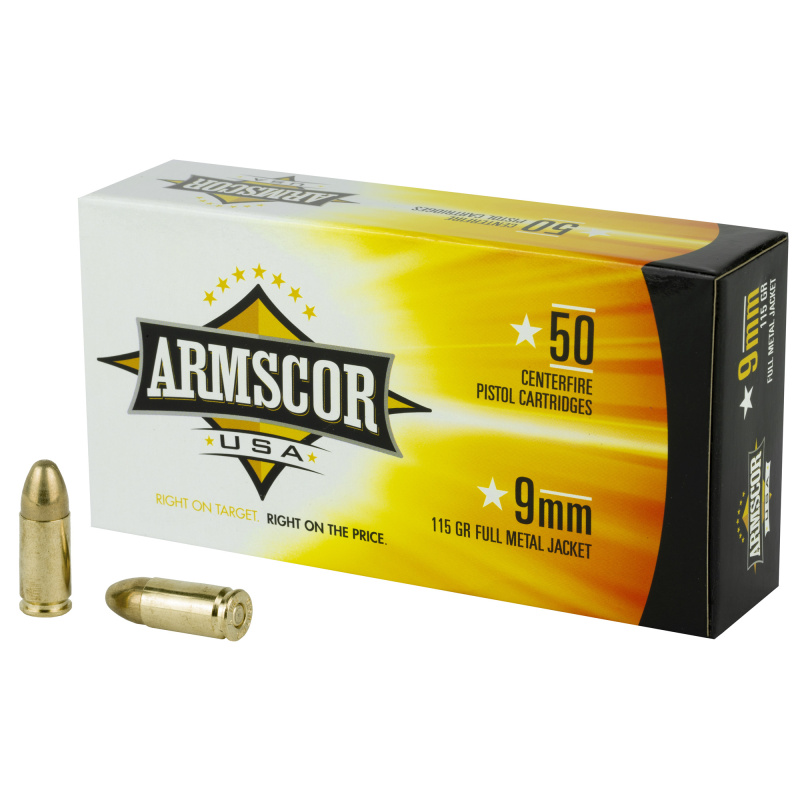 COR AMMO 9MM 115GR FMJ 50/20