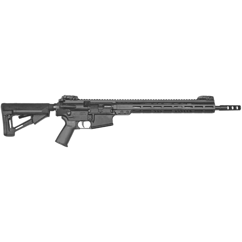AR-10 Tactical 7.62x51mm 16 Inch Barrel Magpul MBUS Flip-Up Sights Magpul STR Collapsible Stock Black 25 Round