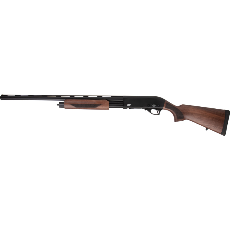 AG26 Pump Shotgun, 12 Gauge, 3" Chamber, 26" Barrel, Walnut Stock, Matte Finish, Black, Fiber Optic Front Sight, Push Button Safety, 5 Rounds, Includes Chokes - IC - M - F PA12H26-WD