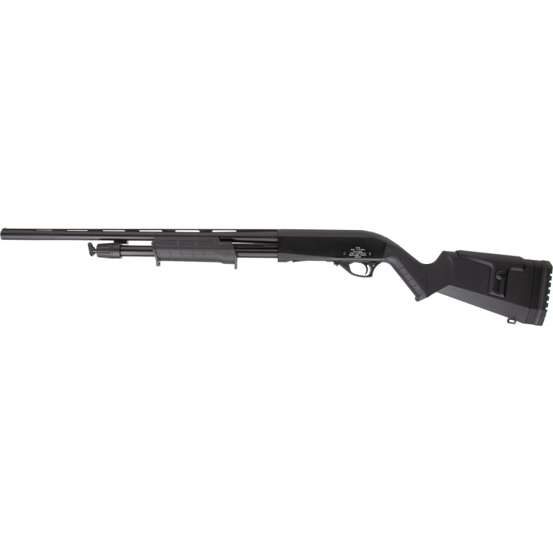 YAG20 Pump Shotgun, 20 Gauge, 3" Chamber, 22" Barrel, Synthetic Stock, Matte Finish, Black, Fiber Optic Front Sight, 5 Rounds, Includes Chokes - IC - M - F YPA20H22-B