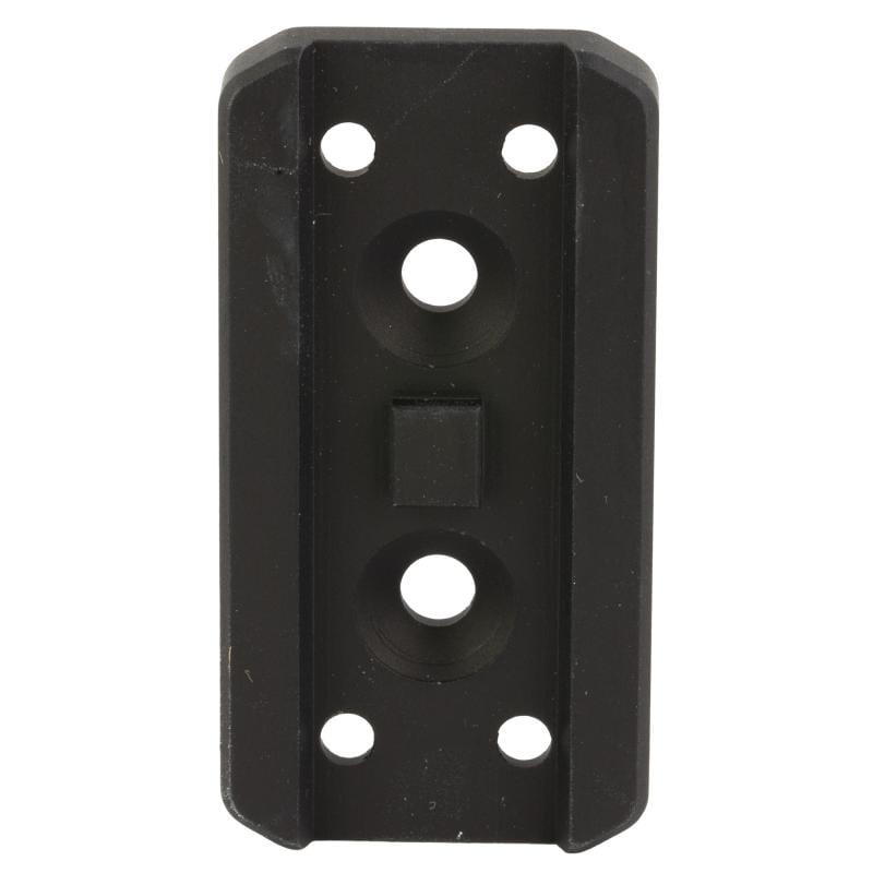 Optic Plate, Anodized Finish, Black, Fits Arisaka Offset Optic Mount, For Aimpoint Micro T1/T2/H1/H2, SIG Romeo 4, 5 (not 5X), Holosun HS403 (not A), HS503, HS515, HS530, Vortex Crossfire OOM-P5