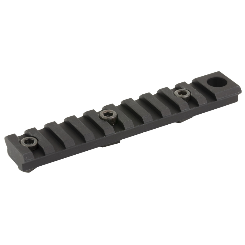 Rail Slider, Picatinny Rail M-Lok, 3 Slot, Fits M-LOK, Integrated QD Mount, Anodized Finish, Black RS-RAIL-3M