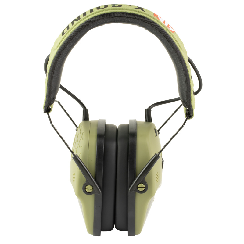 X-Sound Electronic Ear Muffs, Hearing Protection, Bluetooth, Green ACPROTXSND