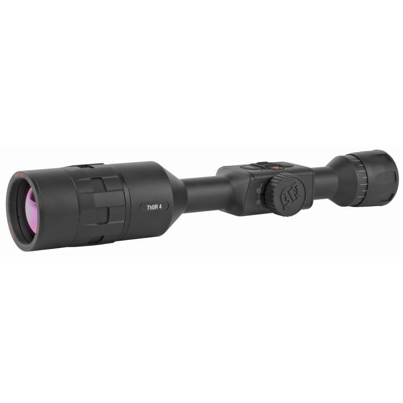 THOR 4 640, Thermal Rifle Scope, 4-40X, 640x480, 5 Different Reticles In Red/Green/Blue/White/Black, Full HD Video Record, WiFi, GPS, Smooth Zoom and Smartphone With iOS or Android, Black Finish, Batteries Included TIWST4644A