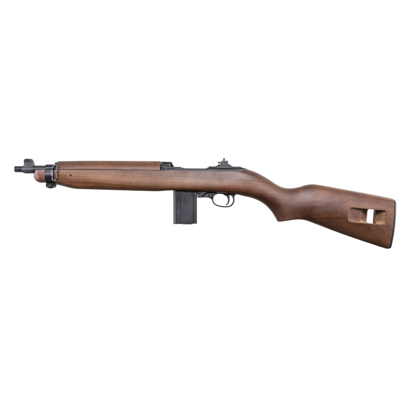 M1 Carbine, Short Barreled Rifle, Semi-automatic, 30 Carbine, 12" Threaded Barrel, 1/2X28 Thread Pitch, Walnut Stock with MLOK, Matte Finish, Black, 15 Rounds, 1 Magazine AOM230