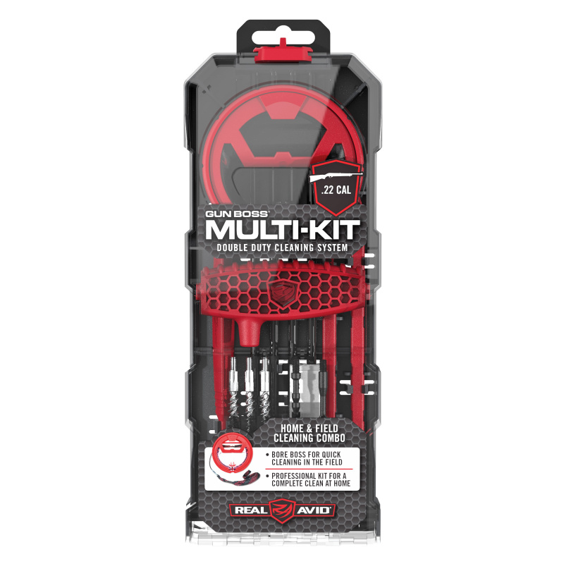Gun Boss, Multi-Kit, Home and Field Double Duty Professional Gun Cleaning, Fits .22 Cal Rifle AVGBMK22