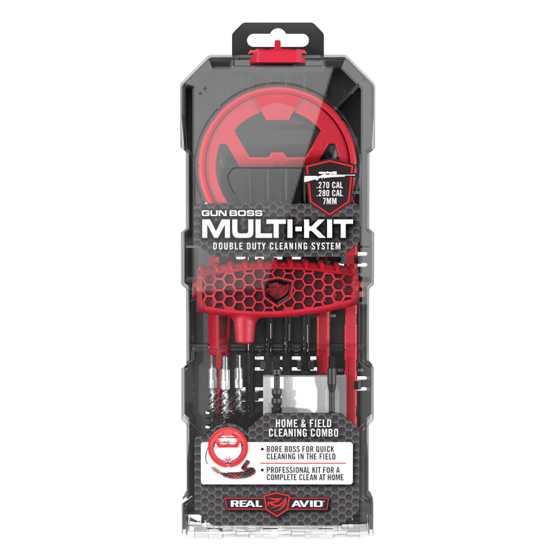 Gun Boss, Multi-Kit, Home and Field Double Duty Professional Gun Cleaning, Fits .270, .280, 7mm, Rifle AVGBMK270