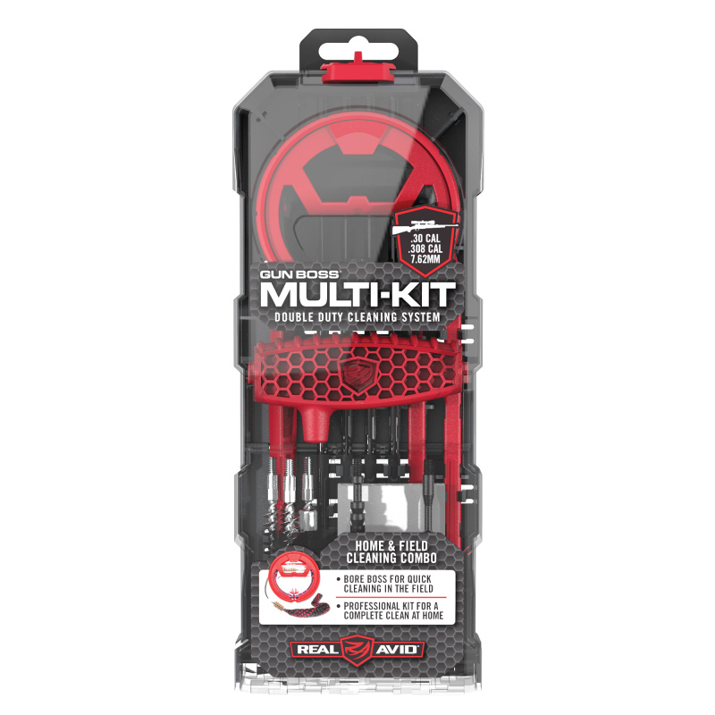 Gun Boss, Multi-Kit, Home and Field Double Duty Professional Gun Cleaning, Fits .30, .308, 7.62mm, Rifle AVGBMK308