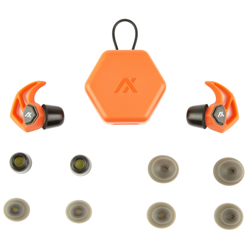 X30i, Earplugs, Blaze Orange, Includes (3) Silicon Tips, (2) Foam Tips and Pocket Carry Case X30I-BLAZE