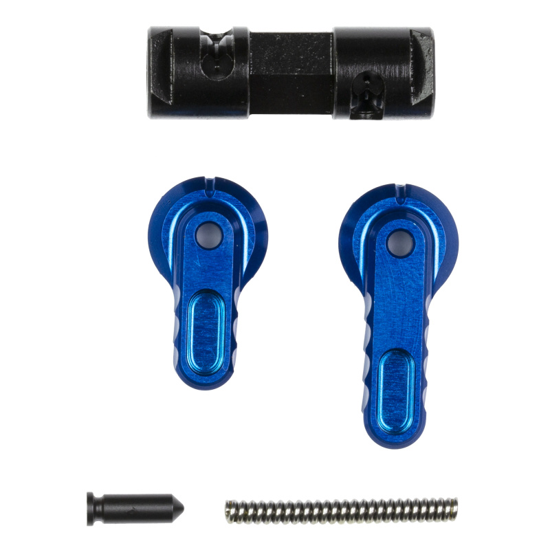 BAD-ASS-LITE, Ambidextrous Safety Selector, 90/60, Lightweight, Reversible, Anodized Finish, Blue, Aluminum Construction BAD-ASS-LITE-BLUE