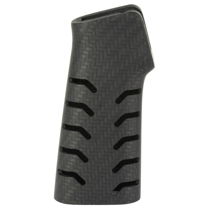 Ultralight Chevron Carbon Fiber Pistol Grip, Black, Carbon Fiber Construction, Fits AR Rifles BAD-CF-PG