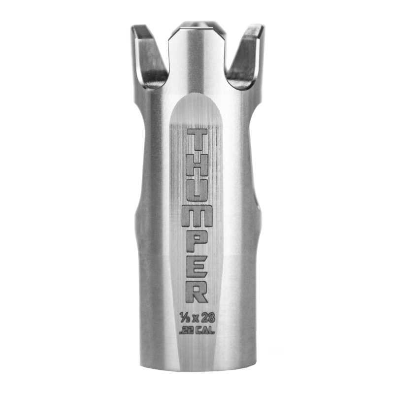 Thumper Muzzle Brake, Black Finish, 1/2X28 Threads BAD-THUMPER-223-BN