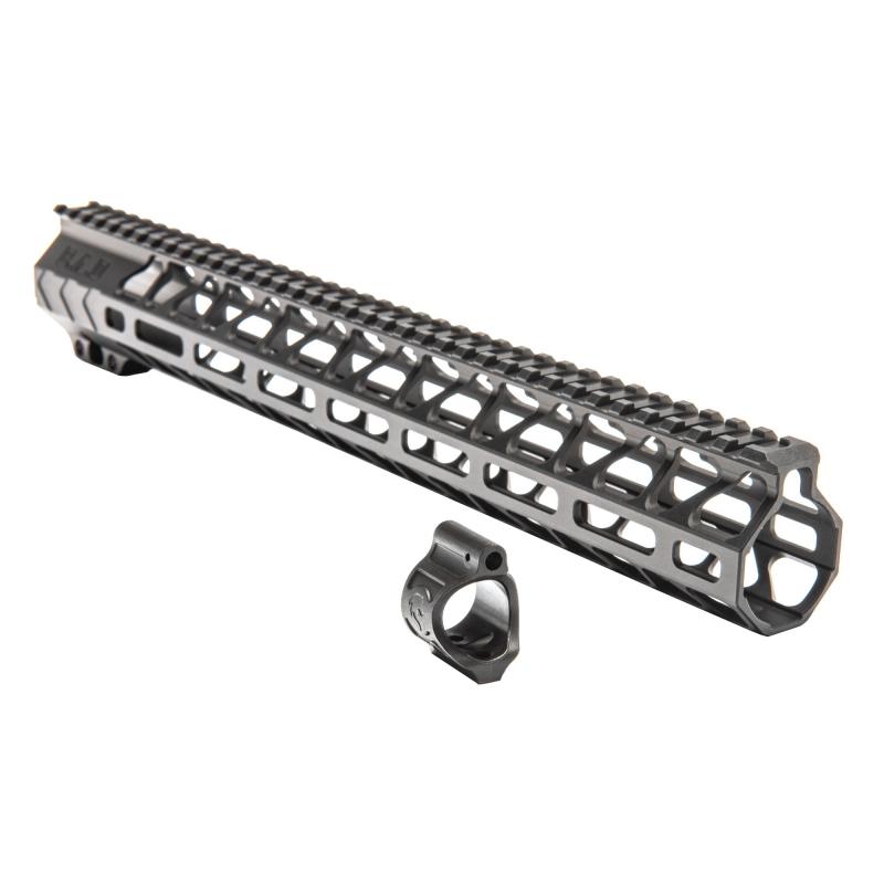 WORKHORSE 15" Rail and .750 Gas Block, Anodized FInish, Black, Fits AR-15 WH-UR-UPG