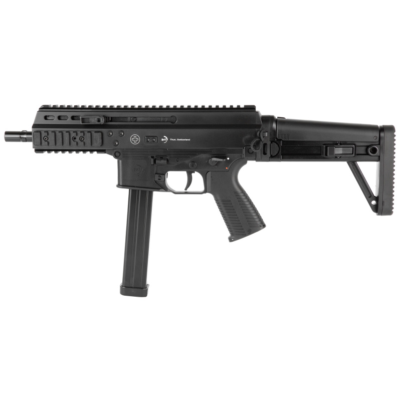 APC45 PRO, Semi-automatic Rifle, SBR, 45ACP, 6.8" Barrel, Anodized Finish, Black, 25 Rounds, Ambidextrous, Front/Rear Flip Sights, MBT Stock BT-36044-SBR-MBT