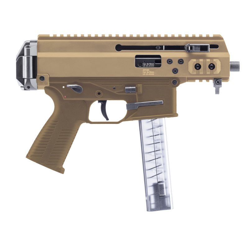 APC9K PRO, Semi-automatic Pistol, 9MM, 4.3" Barrel, Anodized Finish, Coyote, Ambidextrous Safety, 1 Magazine, 30 Rounds BT-36045-CT