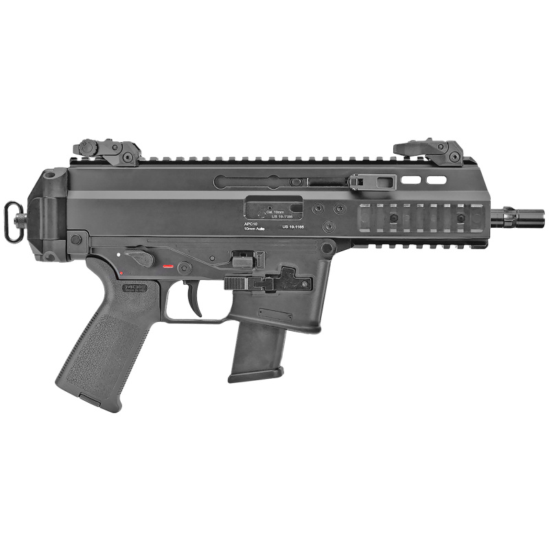 APC10 PRO, Semi-automatic, 10MM, 6.9" Barrel, Black, 15 Rounds, 1 Magazine, Glock Magazine Compatible BT-361300