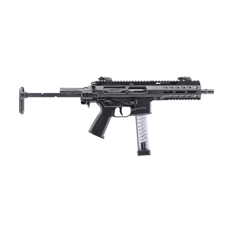 SPC, Semi-automatic Rifle, SBR, 9MM, 9" Barrel, Anodized Finish, Black, Telescoping Stock, 1 Magazine, 30 Rounds BT-50003-SBR-TS