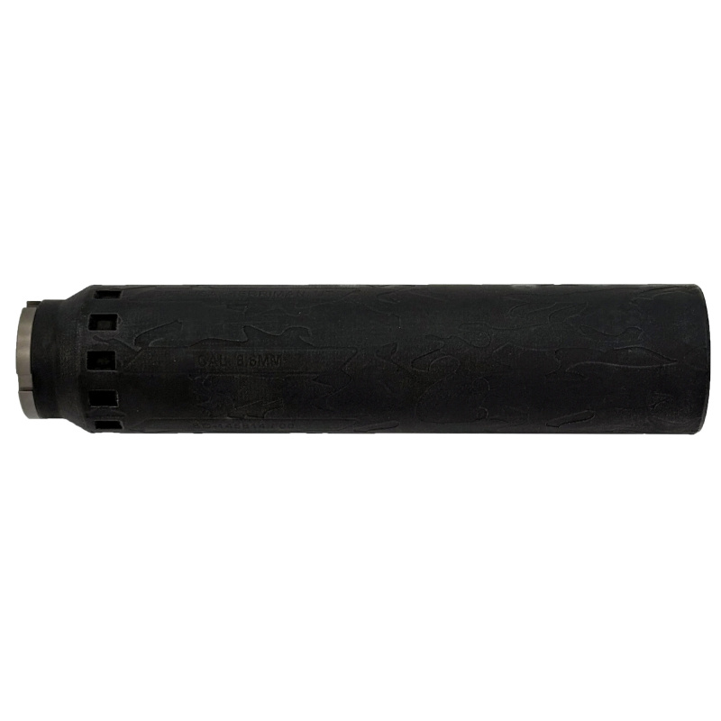 Stille 8.6, Suppressor, .338 Cal/8.6BLK, 8.7" Length, 1.75" Diameter, Titanium and Inconel Construction, Anodized Finish, Black, HUB Compatible, Includes 5/8X24 Direct Thread Adapter, 13.7oz Weight SD-145821