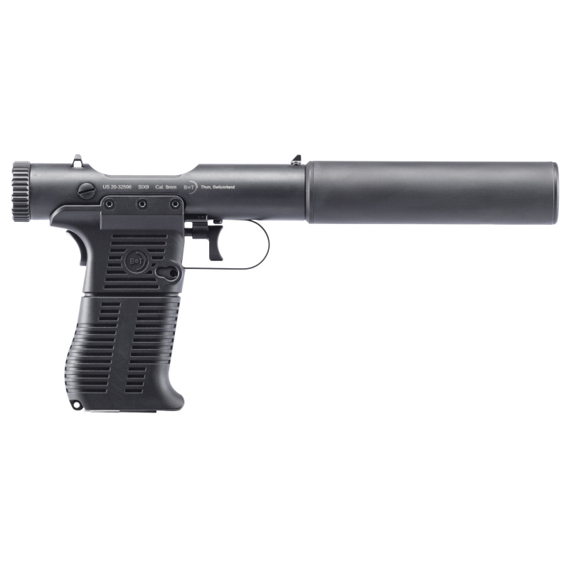 Station Six, Bolt Action, 9MM, 5" Barrel, Black, 1 Magazine, 9 Rounds, Includes Suppressor BT-STATIONSIX-9MM