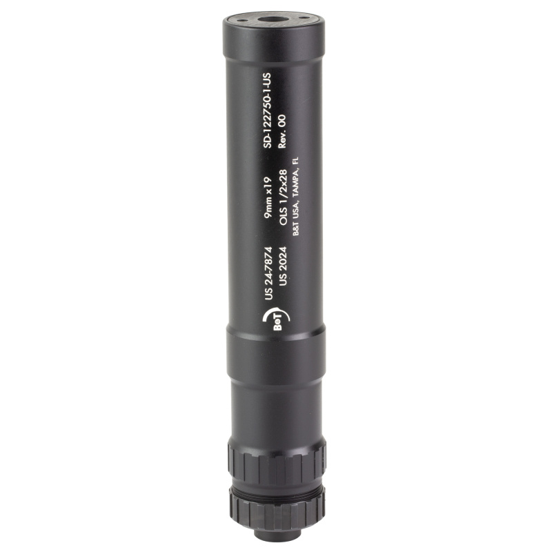 Impuls-OLS, Suppressor, 7.5", 9MM, Anodized Finish, Black SD-122750-1-US - DISCONTINUED