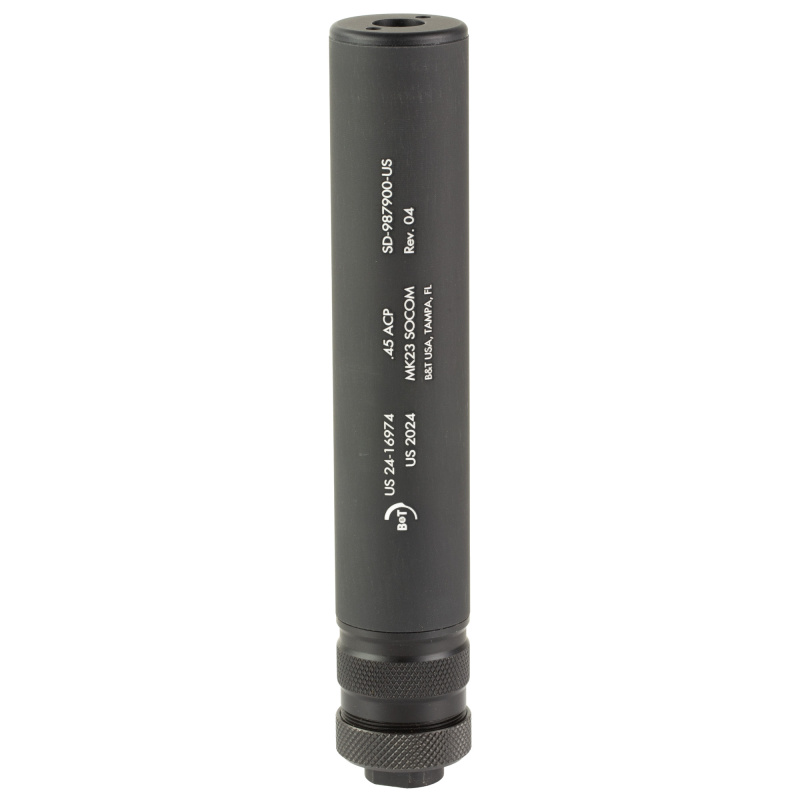 MK23 SOCOM, Suppressor, 45 ACP, Direct Thread M16x1RH, Cerakote Finish, Black SD-987900