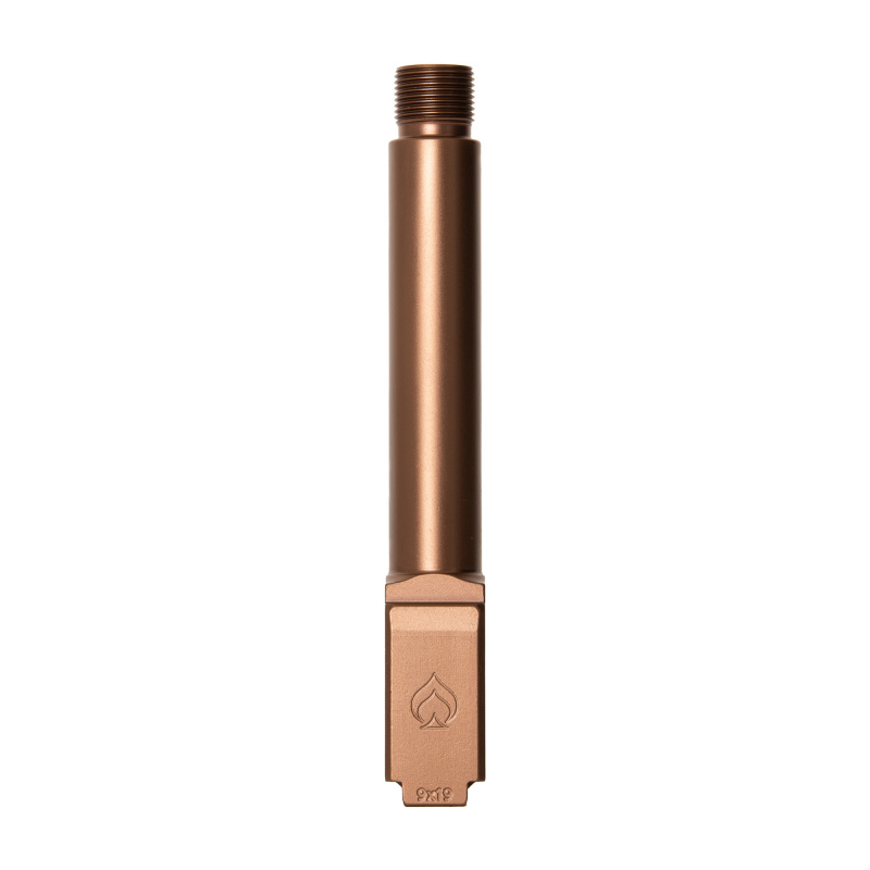 Premium Series, 9MM, 4.5" Threaded Barrel, 1/2x28, For Glock 19 Gen 3-5, Copper BAPSG195T1R