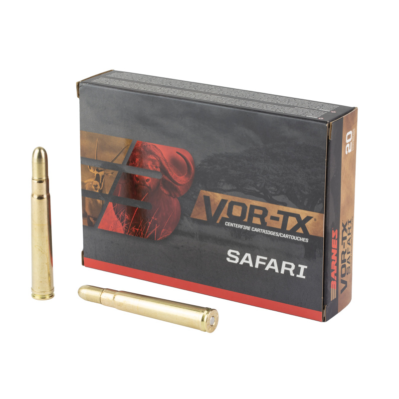VOR-TX Safari, 375 H&H, 300 Grain, Banded Solid Round Nose , 20 Round Box 22015