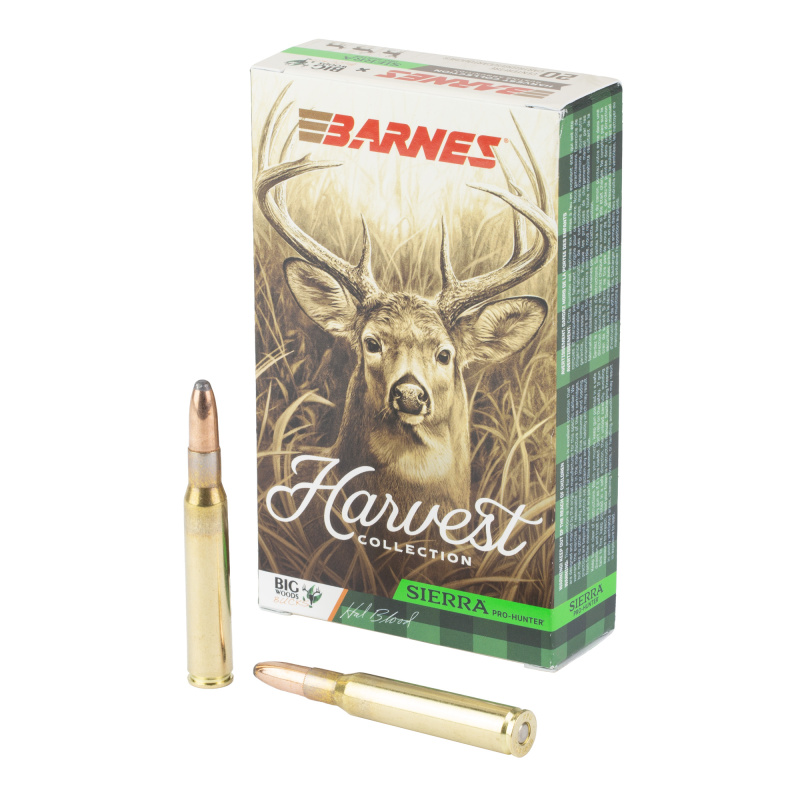 Harvest Collection, .30-06 Springfield, 180 Grain, Sierra Pro-Hunter Round Nose Bullet, 20 Round Box 32558