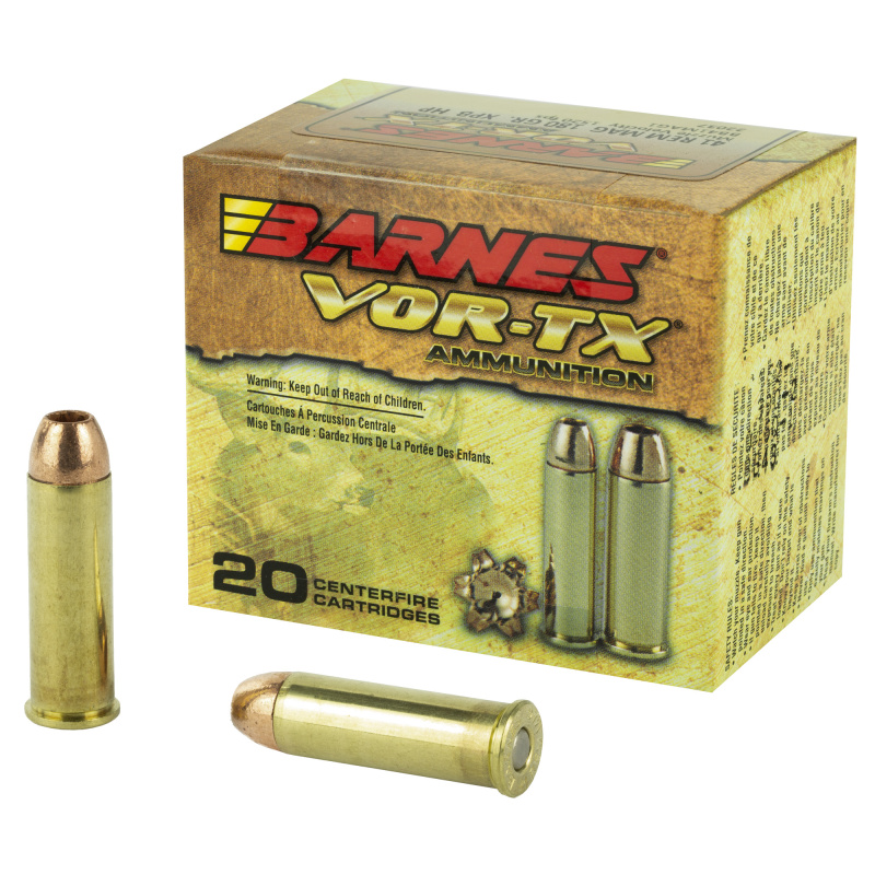 VOR-TX, 41 Mag, 180 Grain, Jacketed Hollow Point BB41MAG1