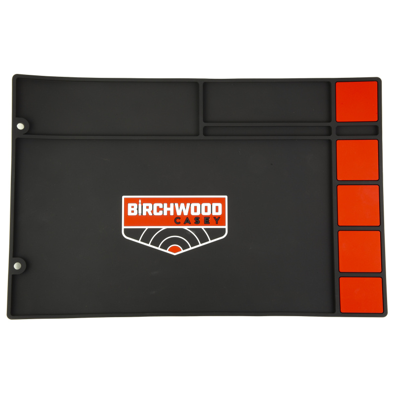 Pistol Cleaning Mat, 17"x11", Chemical Resistant Rubber, Black/Red BC-30250