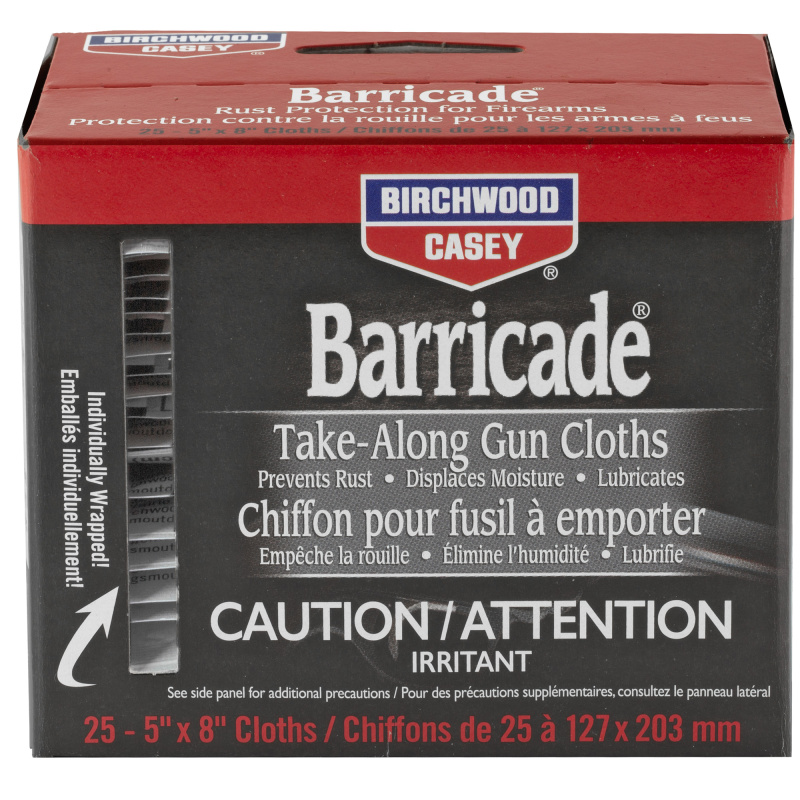 Barricade Take-Alongs 25 Pack | Rust Prevention / Preservative Wipes
