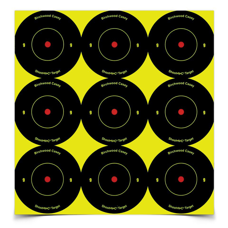 Shoot-N-C Bullseye Targets 2 Inch Round 108 Per Pack