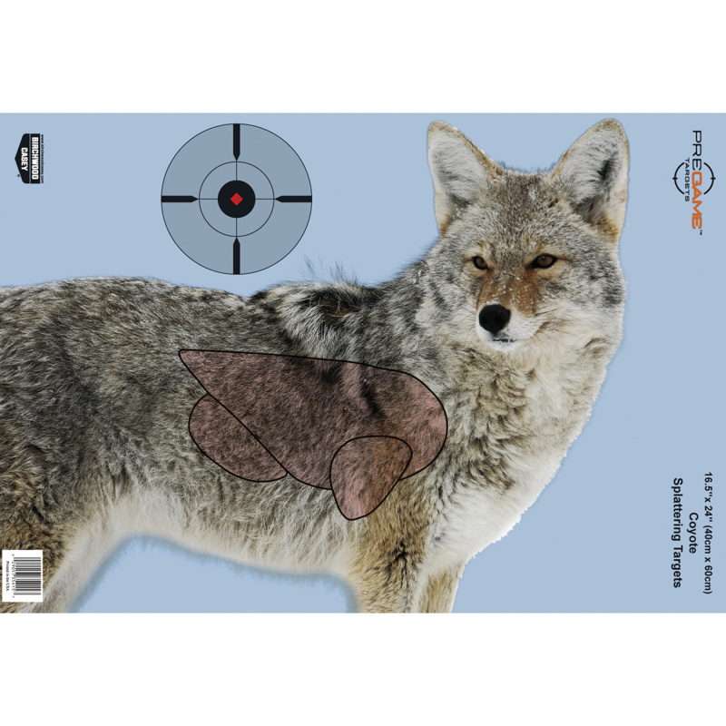 Dirty Bird PreGame Animal Targets Coyote 16.5x24 Inch 3 Per Package