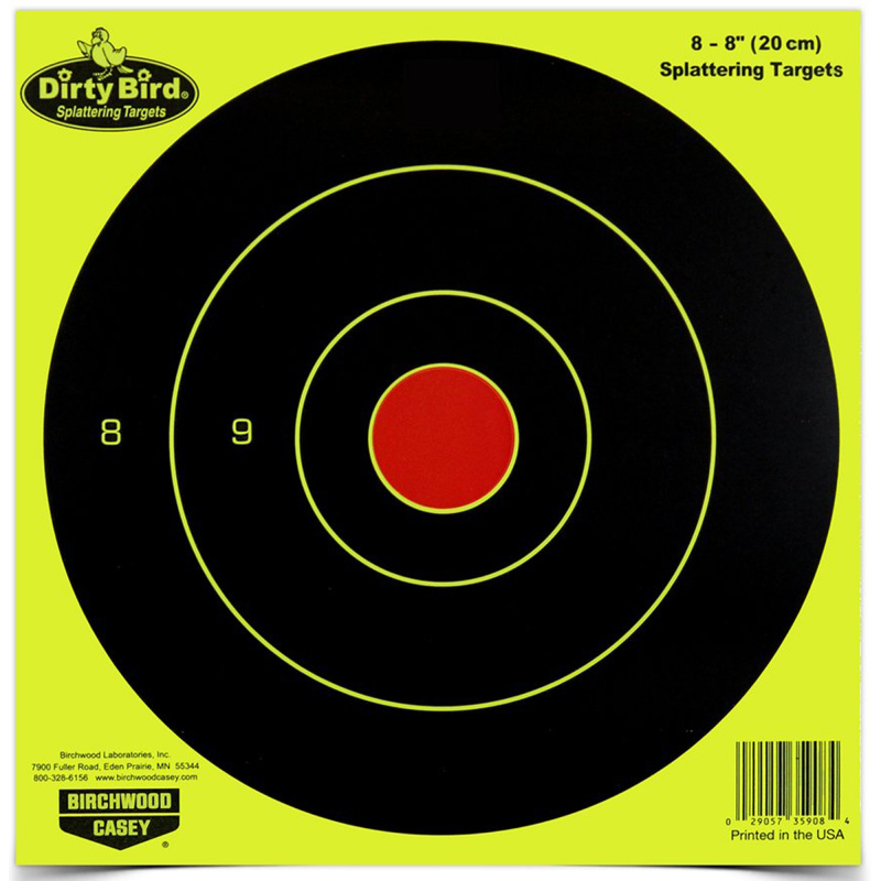 Dirty Bird Bull's Eye Yellow 8 Inch Round 8 Per Package
